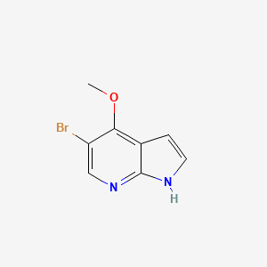 molecular formula C8H7BrN2O B1509594 5-Bromo-4-methoxy-1H-pyrrolo[2,3-b]pyridine CAS No. 1092579-95-7