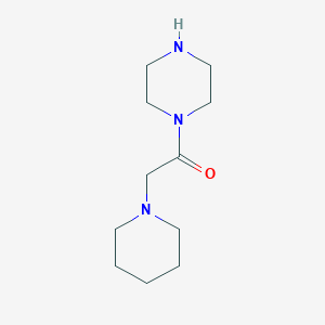 molecular formula C11H21N3O B15095993 Ethanone, 1-(1-piperazinyl)-2-(1-piperidinyl)- CAS No. 926212-15-9