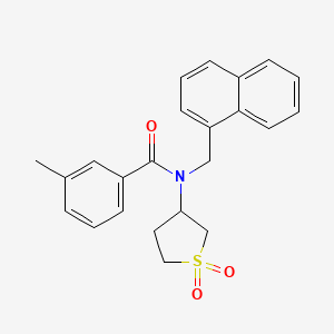 N-(1,1-dioxidotetrahydrothiophen-3-yl)-3-methyl-N-(naphthalen-1-ylmethyl)benzamide