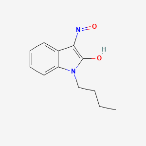 molecular formula C12H14N2O2 B15096039 1-butyl-3-(hydroxyimino)-2,3-dihydro-1H-indol-2-one 