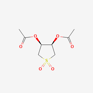 molecular formula C8H12O6S B15096046 (3R,4S)-1,1-dioxidotetrahydrothiene-3,4-diyl diacetate 