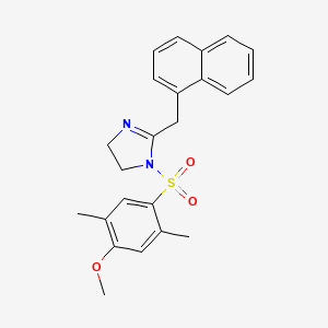 molecular formula C23H24N2O3S B15096081 1-[(4-Methoxy-2,5-dimethylphenyl)sulfonyl]-2-(naphthylmethyl)-2-imidazoline 