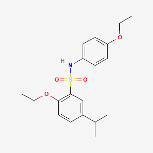 {[2-Ethoxy-5-(methylethyl)phenyl]sulfonyl}(4-ethoxyphenyl)amine