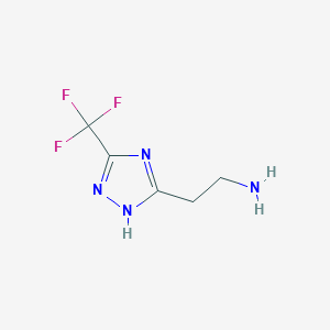 2-[3-(Trifluoromethyl)-1H-1,2,4-triazol-5-YL]ethanamine