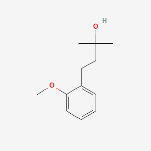 molecular formula C12H18O2 B15096092 2-Methyl-4-(2-methoxyphenyl)-2-butanol 