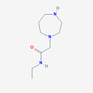 molecular formula C9H19N3O B15096155 2-(1,4-Diazepan-1-YL)-N-ethylacetamide CAS No. 87055-38-7