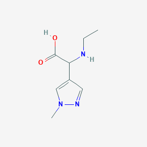 2-(Ethylamino)-2-(1-methyl-1H-pyrazol-4-yl)acetic acid