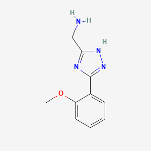 1H-1,2,4-Triazole-5-methanamine, 3-(2-methoxyphenyl)-