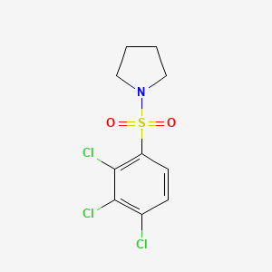 molecular formula C10H10Cl3NO2S B15096302 1-(2,3,4-Trichlorobenzenesulfonyl)pyrrolidine 