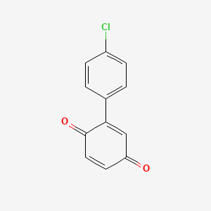 molecular formula C12H7ClO2 B15096309 2-(4-Chlorophenyl)-1,4-benzoquinone CAS No. 20307-43-1