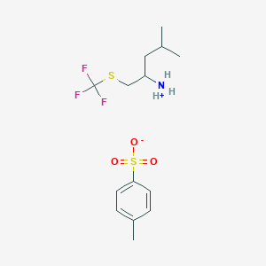 3-Methyl-1-trifluoromethylsulfanylmethyl-butylammonium tosylate