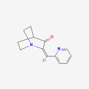 molecular formula C13H14N2O B15096324 2-[2-Pyridyl]methylene-3-quinuclidinone 