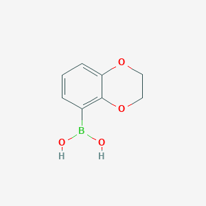 B150964 (2,3-Dihydrobenzo[b][1,4]dioxin-5-yl)boronic acid CAS No. 499769-88-9