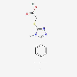 [5-(4-tert-Butyl-phenyl)-4-methyl-4H-[1,2,4]triazol-3-ylsulfanyl]-acetic acid