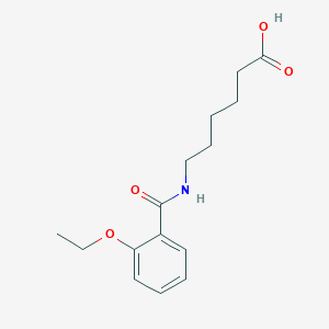 molecular formula C15H21NO4 B15096412 6-{[(2-Ethoxyphenyl)carbonyl]amino}hexanoic acid 