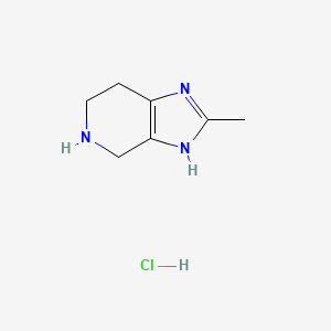 molecular formula C7H12ClN3 B1509643 2-Methyl-4,5,6,7-tetrahydro-3H-imidazo[4,5-c]pyridine hydrochloride CAS No. 1159011-01-4