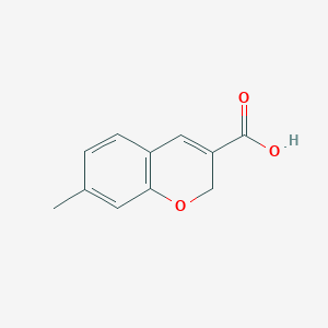 molecular formula C11H10O3 B15096443 7-methyl-2H-chromene-3-carboxylic acid 