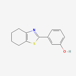 molecular formula C13H13NOS B15096504 Phenol, 3-(4,5,6,7-tetrahydro-2-benzothiazolyl)- CAS No. 1152495-68-5