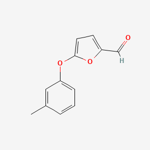 molecular formula C12H10O3 B15096531 5-(m-Tolyloxy)furan-2-carbaldehyde 