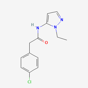 2-(4-chlorophenyl)-N-(1-ethyl-1H-pyrazol-5-yl)acetamide