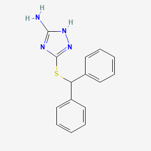 3-(diphenylmethylthio)-1H-1,2,4-triazole-5-ylamine