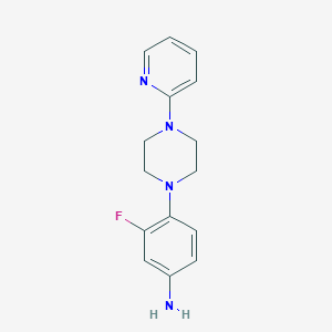 3-Fluoro-4-(4-pyridin-2-ylpiperazin-1-YL)aniline