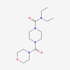 N,N-diethyl-4-(morpholine-4-carbonyl)piperazine-1-carboxamide