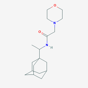 molecular formula C18H30N2O2 B15096590 N-[1-(adamantan-1-yl)ethyl]-2-(morpholin-4-yl)acetamide 