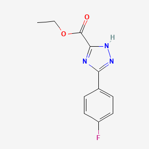 1H-1,2,4-Triazole-5-carboxylic acid, 3-(4-fluorophenyl)-, ethyl ester