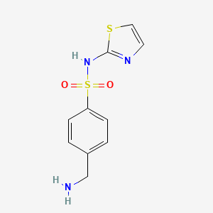 4-(Aminomethyl)-N-(1,3-thiazol-2-yl)benzene-1-sulfonamide