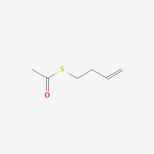 molecular formula C6H10OS B15096631 s-But-3-en-1-yl ethanethioate CAS No. 6633-85-8