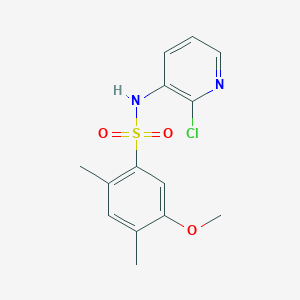 molecular formula C14H15ClN2O3S B15096664 (2-Chloro(3-pyridyl))[(5-methoxy-2,4-dimethylphenyl)sulfonyl]amine 