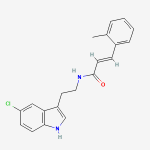 (2E)-N-[2-(5-chloro-1H-indol-3-yl)ethyl]-3-(2-methylphenyl)prop-2-enamide