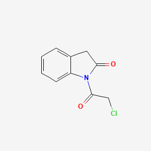 molecular formula C10H8ClNO2 B15096695 1-(2-Chloroacetyl)-1,3-dihydro-2H-indol-2-one 