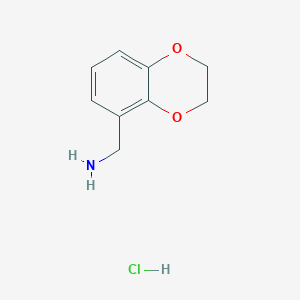 molecular formula C9H12ClNO2 B150967 (2,3-二氢苯并[b][1,4]二氧杂环-5-基)甲胺盐酸盐 CAS No. 870851-59-5