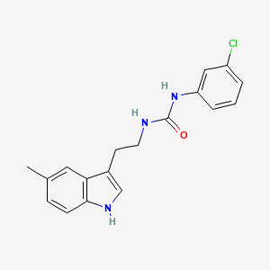 molecular formula C18H18ClN3O B15096729 1-(3-chlorophenyl)-3-[2-(5-methyl-1H-indol-3-yl)ethyl]urea 