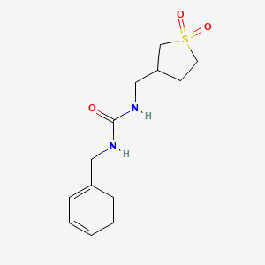 molecular formula C13H18N2O3S B15096748 1-Benzyl-3-[(1,1-dioxo-1lambda6-thiolan-3-yl)methyl]urea 