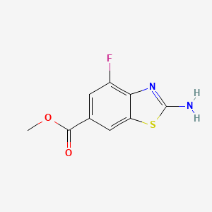 molecular formula C9H7FN2O2S B1509675 Methyl 2-amino-4-fluoro-1,3-benzothiazole-6-carboxylate CAS No. 924287-64-9