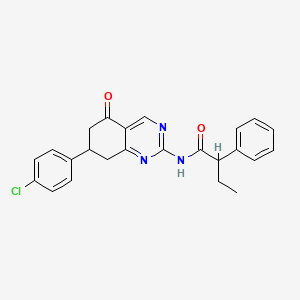 N-[7-(4-chlorophenyl)-5-oxo-5,6,7,8-tetrahydroquinazolin-2-yl]-2-phenylbutanamide