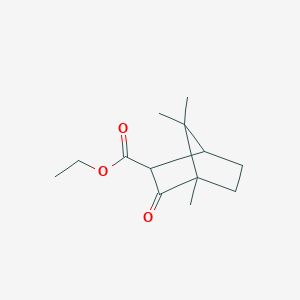 molecular formula C13H20O3 B15096788 Ethyl 4,7,7-trimethyl-3-oxobicyclo[2.2.1]heptane-2-carboxylate 