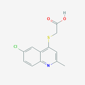 molecular formula C12H10ClNO2S B15096835 [(6-Chloro-2-methylquinolin-4-yl)thio]acetic acid 