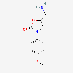 5-(Aminomethyl)-3-(4-methoxyphenyl)-1,3-oxazolidin-2-one