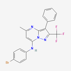 N-(4-bromophenyl)-5-methyl-3-phenyl-2-(trifluoromethyl)pyrazolo[1,5-a]pyrimidin-7-amine