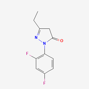 1-(2,4-Difluorophenyl)-3-ethyl-1h-pyrazol-5(4h)-one