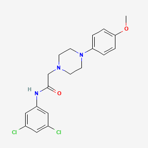 molecular formula C19H21Cl2N3O2 B15096926 N-(3,5-dichlorophenyl)-2-[4-(4-methoxyphenyl)piperazin-1-yl]acetamide 