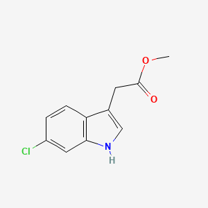 molecular formula C11H10ClNO2 B1509695 Methyl 2-(6-chloro-1H-indol-3-yl)acetate CAS No. 53859-25-9