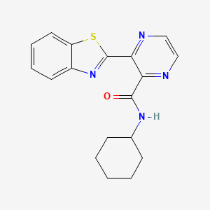 3-(1,3-benzothiazol-2-yl)-N-cyclohexylpyrazine-2-carboxamide