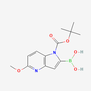 (1-(tert-butoxycarbonyl)-5-methoxy-1H-pyrrolo[3,2-b]pyridin-2-yl)boronic acid