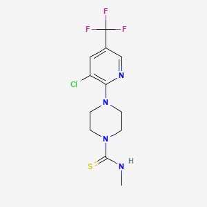 4-[3-chloro-5-(trifluoromethyl)pyridin-2-yl]-N-methyltetrahydropyrazine-1(2H)-carbothioamide