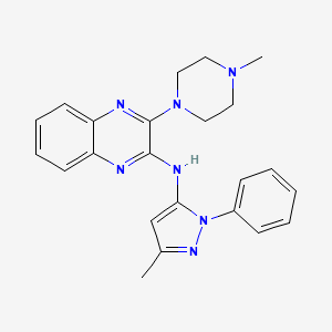 N-(3-methyl-1-phenyl-1H-pyrazol-5-yl)-3-(4-methylpiperazin-1-yl)quinoxalin-2-amine